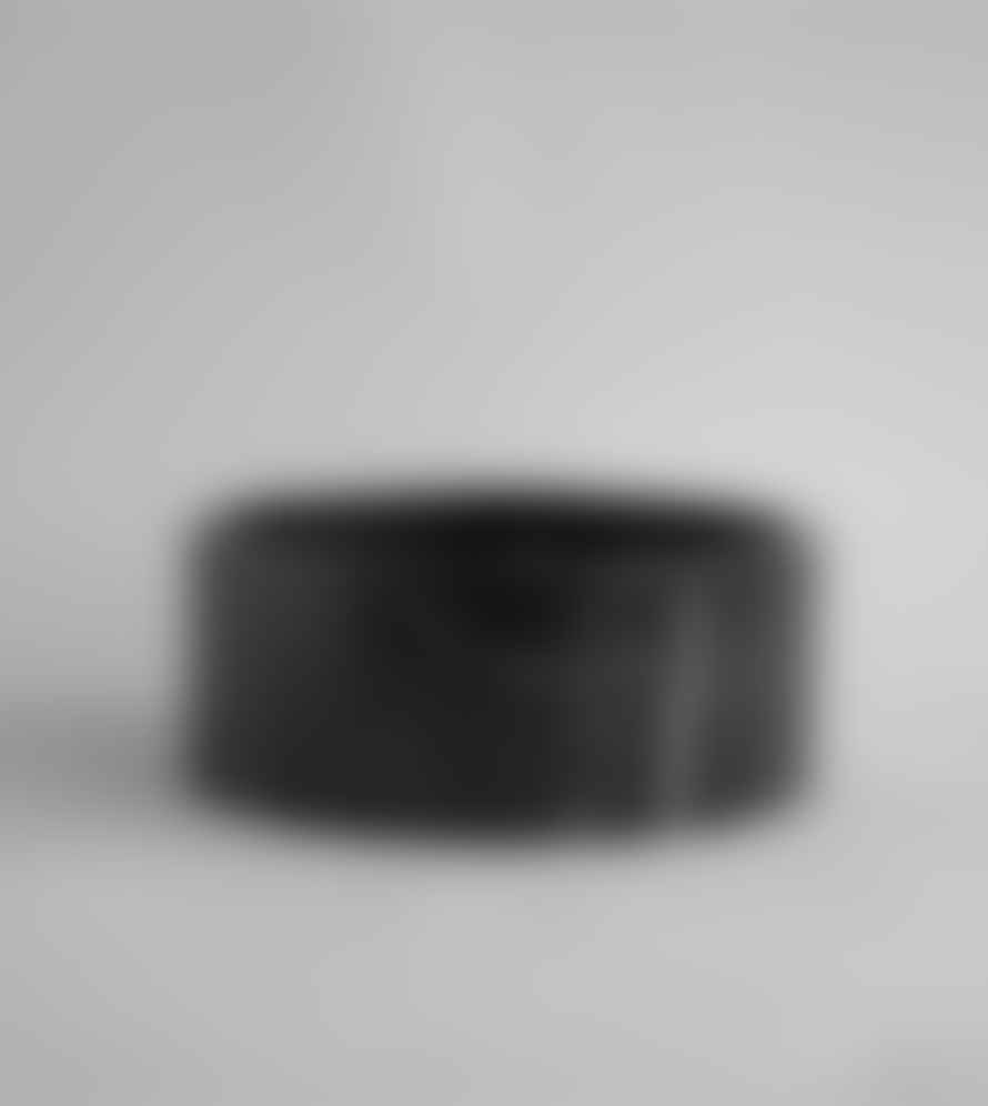Kiwano Concept Black Marble Cylinder Bowl