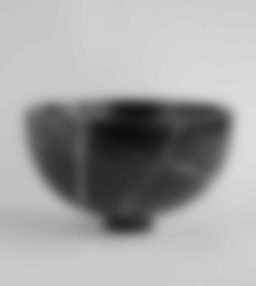 Kiwano Concept Black Marble Fruit Bowl