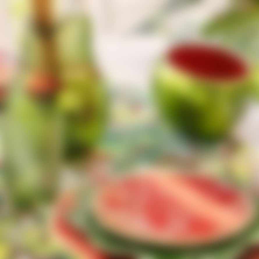 Bordallo Pinheiro Watermelon Red & Green Ceramic Fruit 13CM Bowl