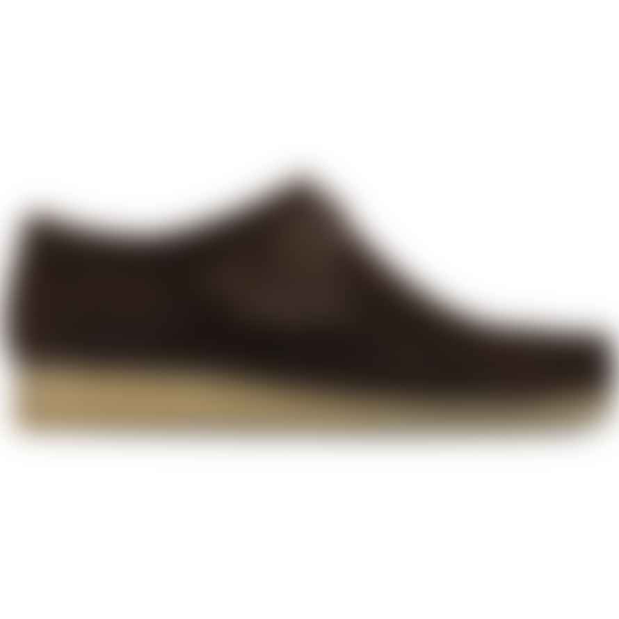 Clarks Originals New Wallabee Shoes Dark Brown Suede