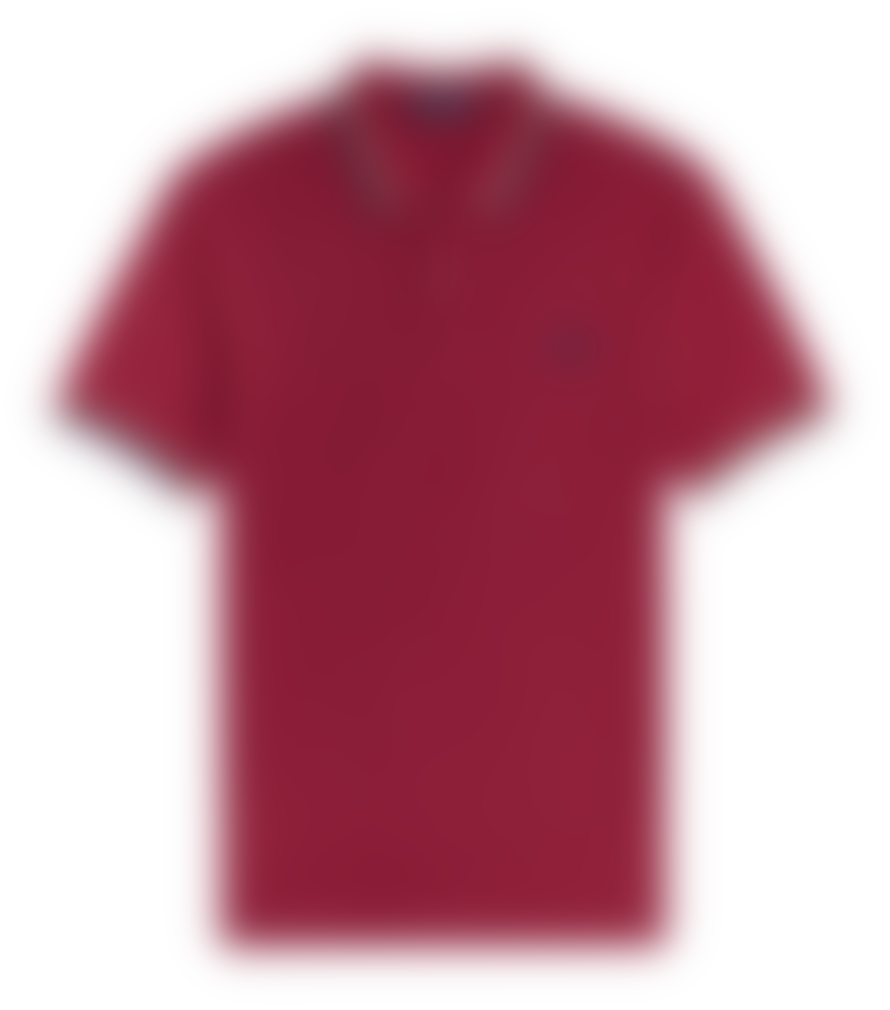 Fred Perry Slim Fit Twin Tipped Polo Claret, Willow & French Navy