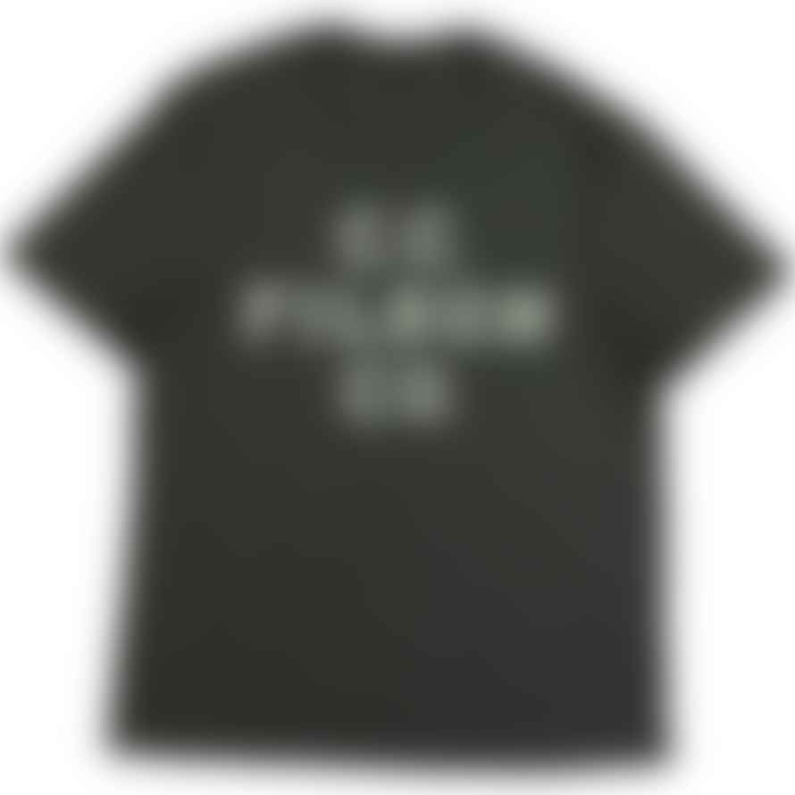 Filson S S Lightweight Outfitter T Shirt Charcoal Block Logo