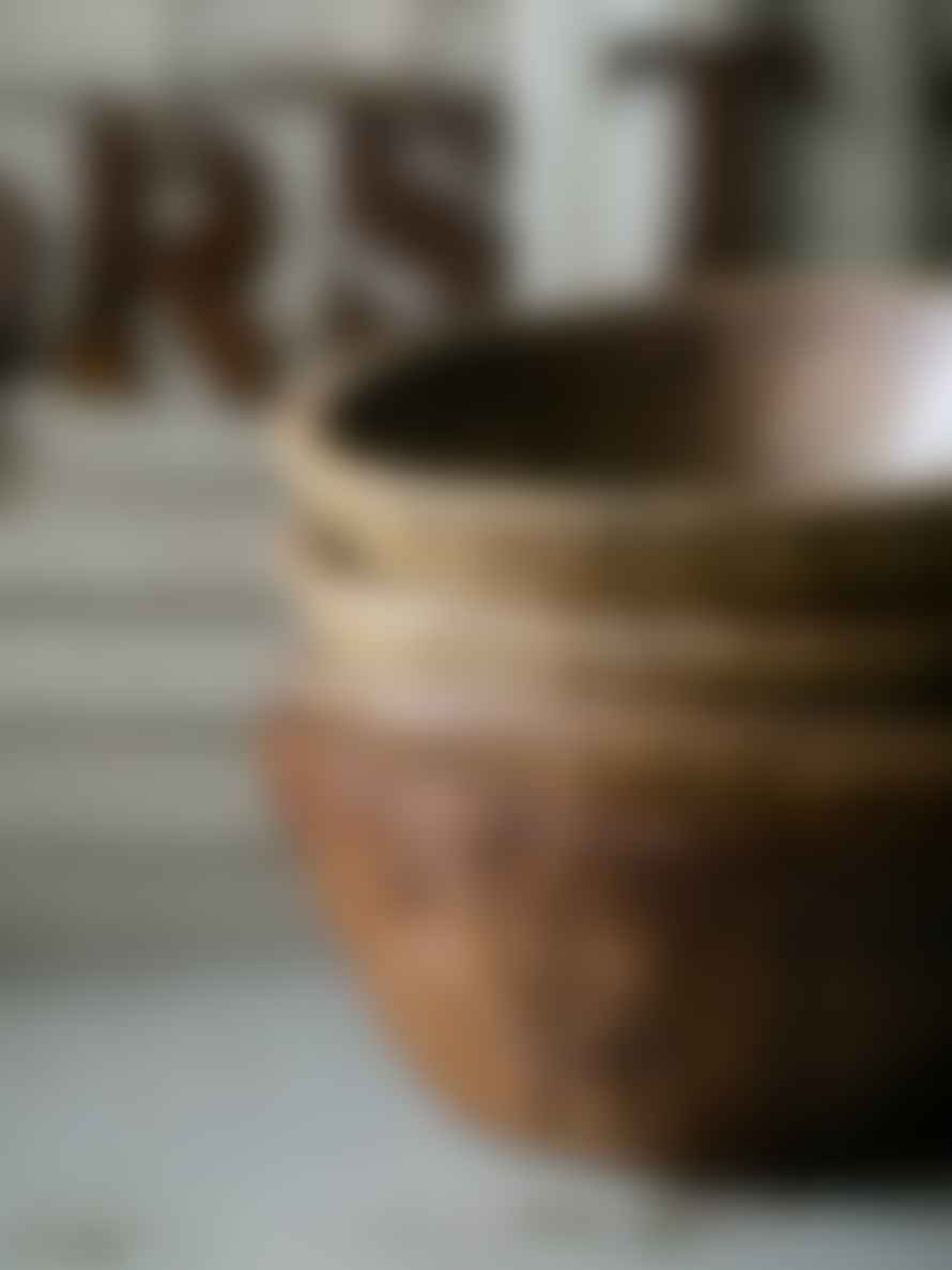 Mr Matthew Medium Rustic Hand Carved Wooden Bowl