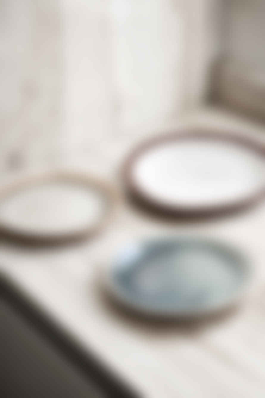 HK Living Set of 2 Ceramics Earth 70s Side Plates