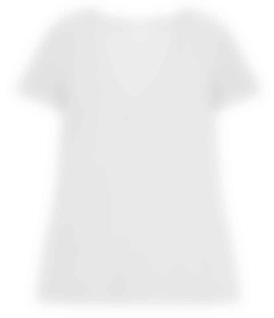 James Perse Baumwoll Shirt V Ausschnitt Kurzarm