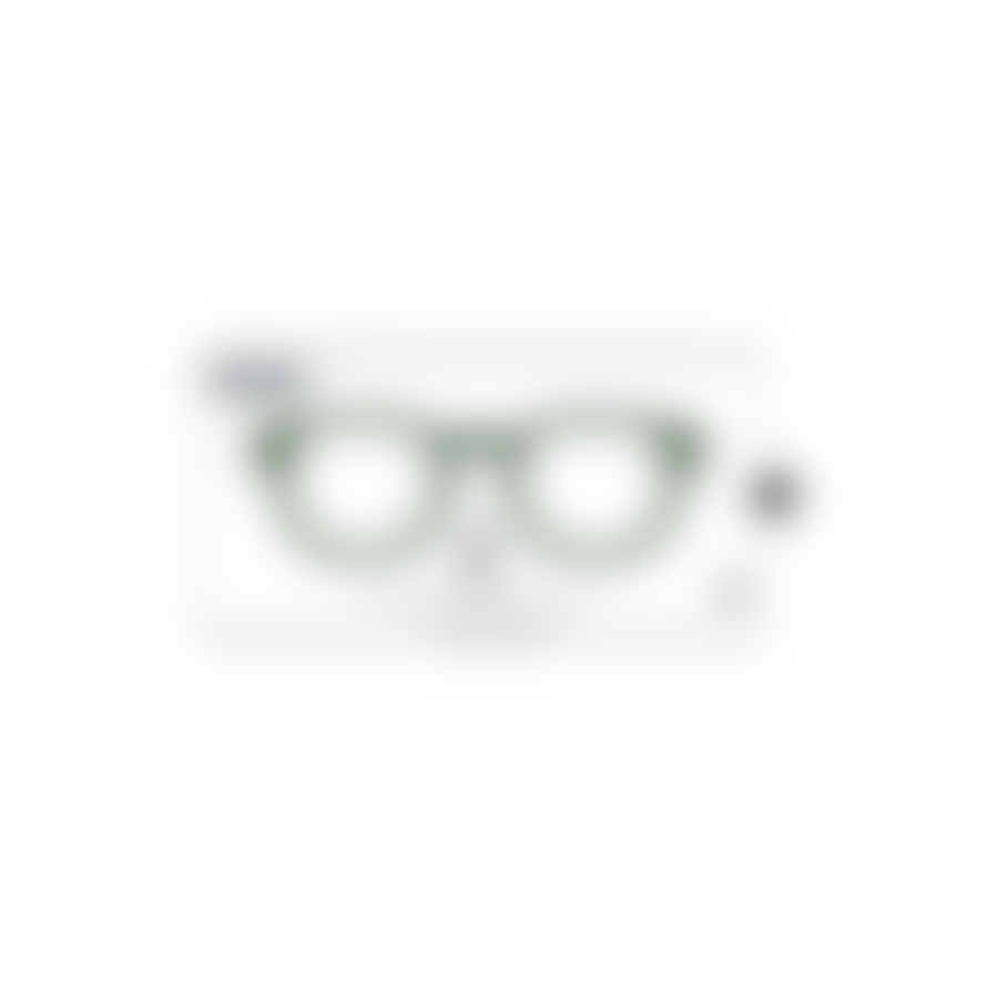 IZIPIZI Frame Shape C Reading Glasses in Green Crystal