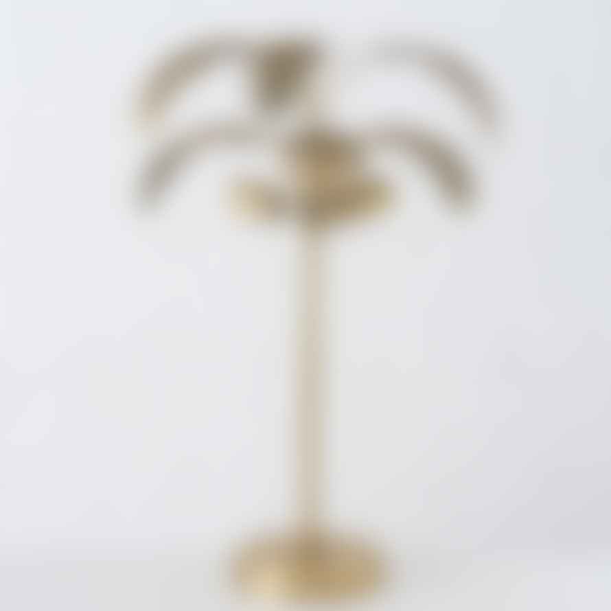 &Quirky Gold Palm Table Lamp