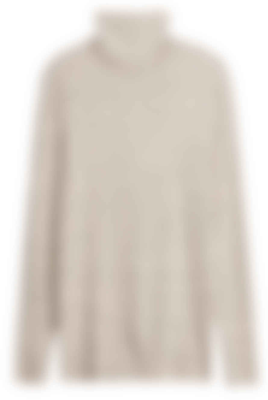 By Malene Birger Nilah Roll Neck Top Oyster Grey