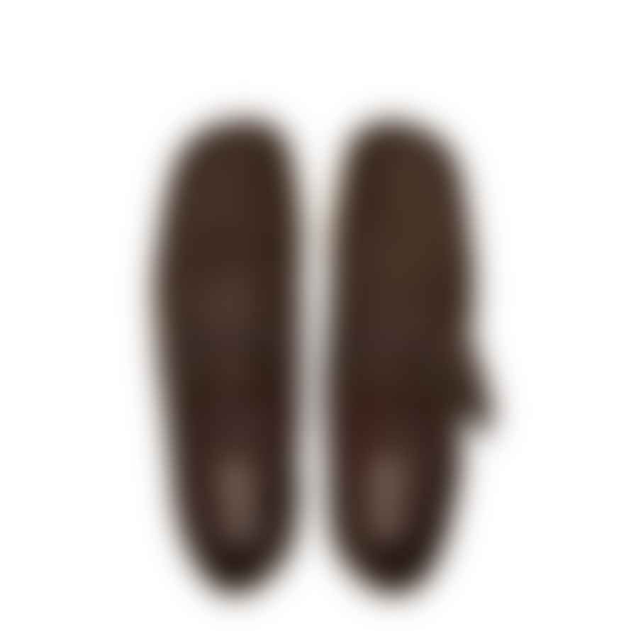 Clarks Originals Wallabee Shoes Dark Brown Suede