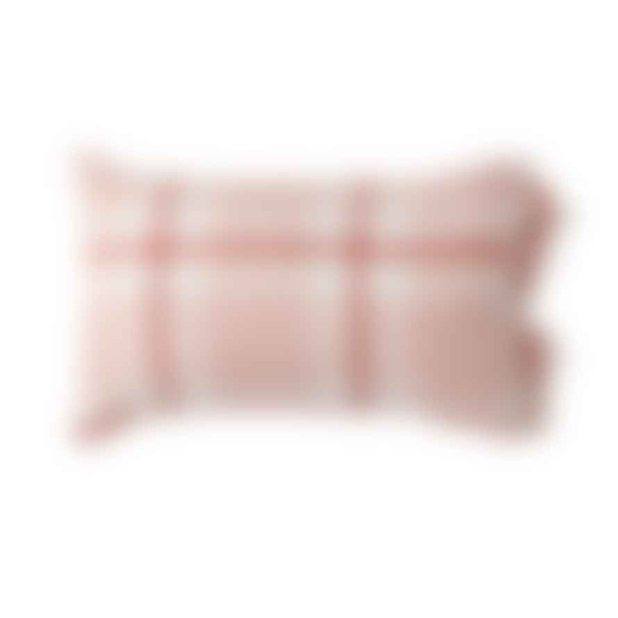 Society of Wanderers Pair Of Pillowcases With Ruffle Floss Check