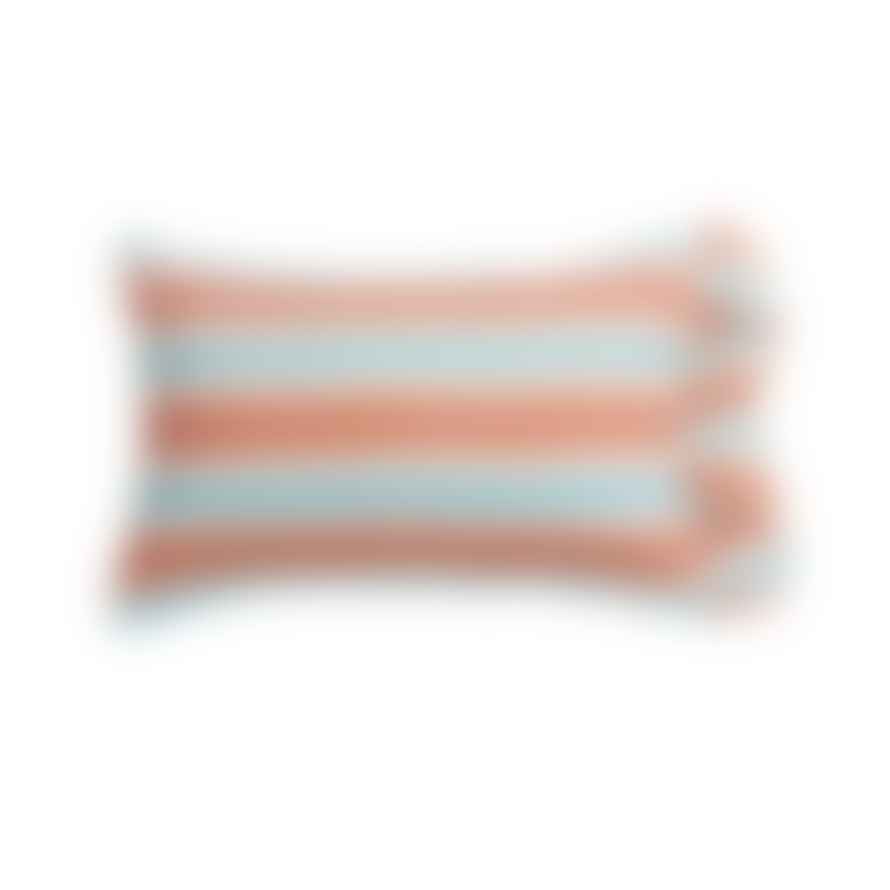 Society of Wanderers Pair Of Pillowcases With Ruffle Candy Stripe