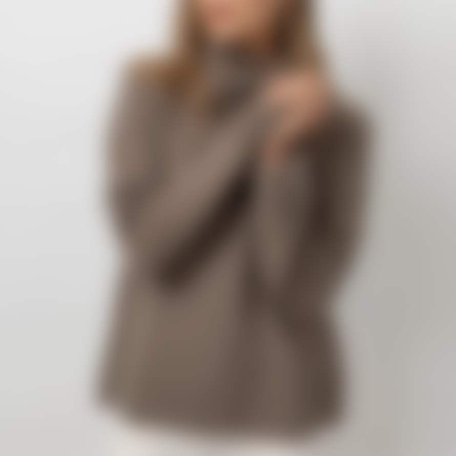 Rails Imogen Cashmere + Silk Turtleneck Sweater Hazelnut