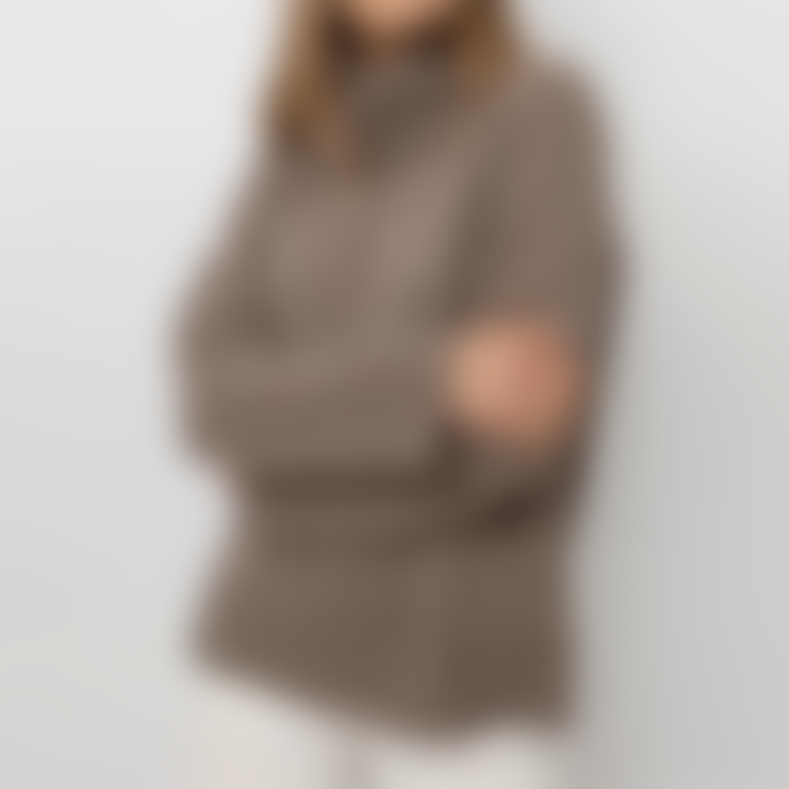 Rails Imogen Cashmere + Silk Turtleneck Sweater Hazelnut