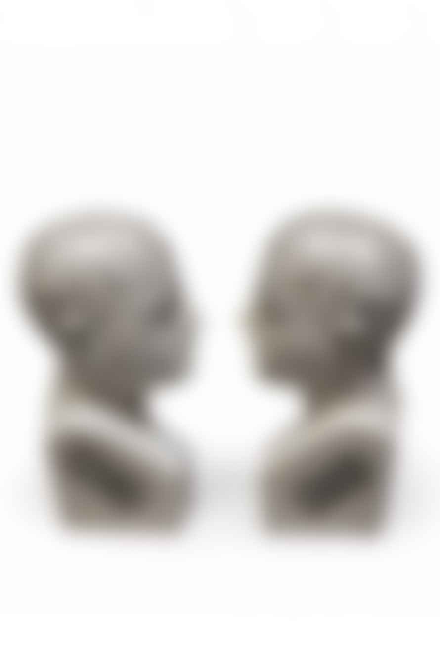 The Home Collection Antiqued Ceramic Phrenology Head Bookends