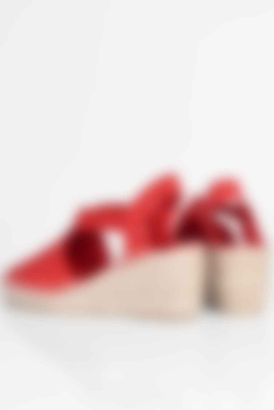 Toni Pons Ter Linen Espadrille Wedge In Red