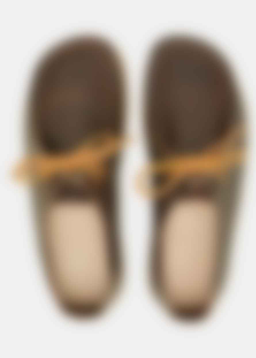 Yogi Footwear  Willard Tumbled Leather Shoe Dark Brown