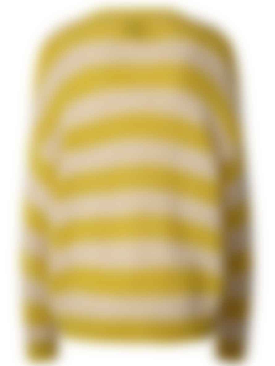 Lollys Laundry Terry Stripe Knit In Yellow