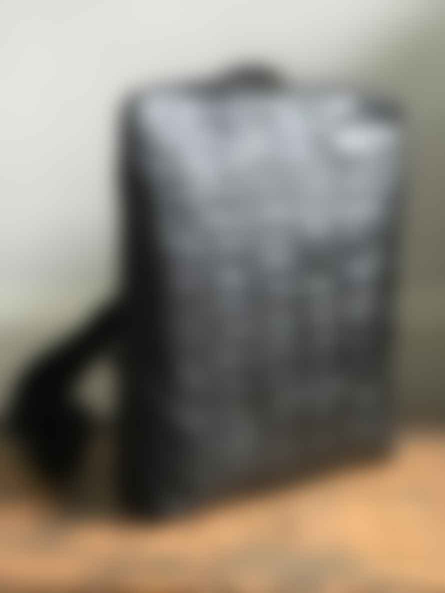 CollardManson Black Croc Backpack 