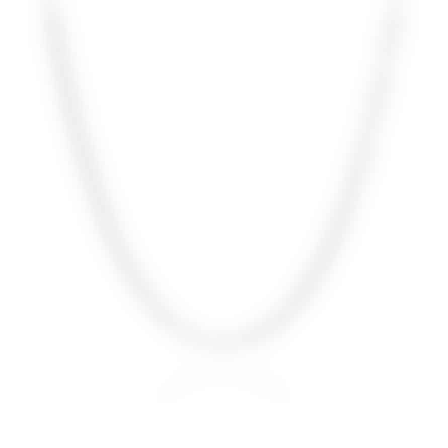 Anna Beck Elongated Box Chain Necklace Silver