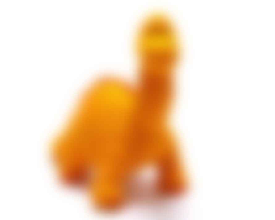 Best Years Medium Orange Knitted Diplodocus Toy