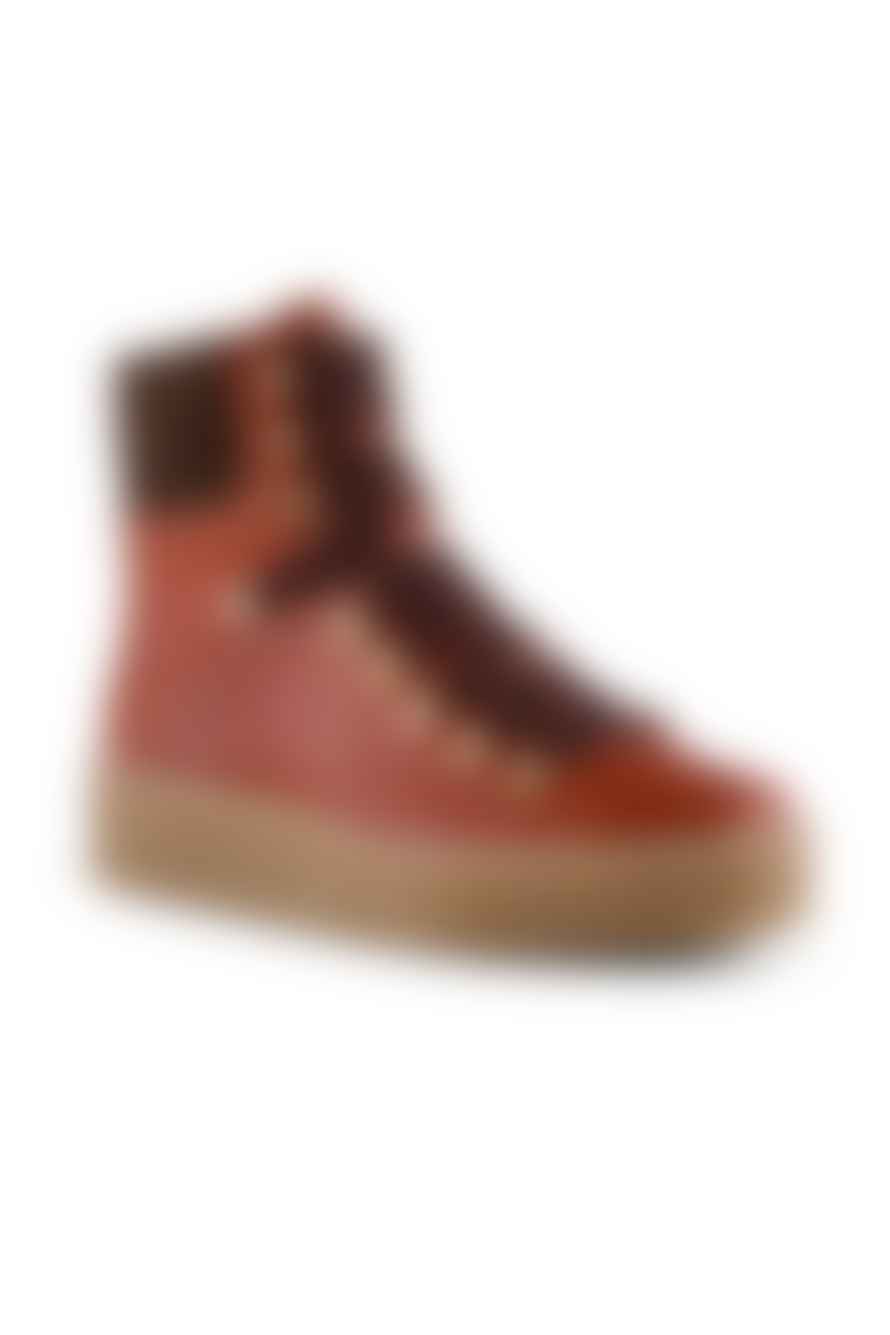 Shoe The Bear Red Brown Agda Boot