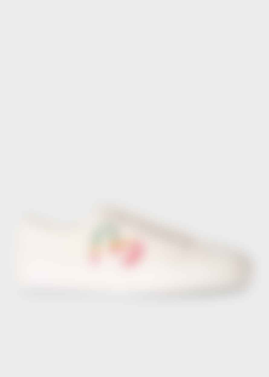 Paul Smith Off White Canvas Kinsey Trainers