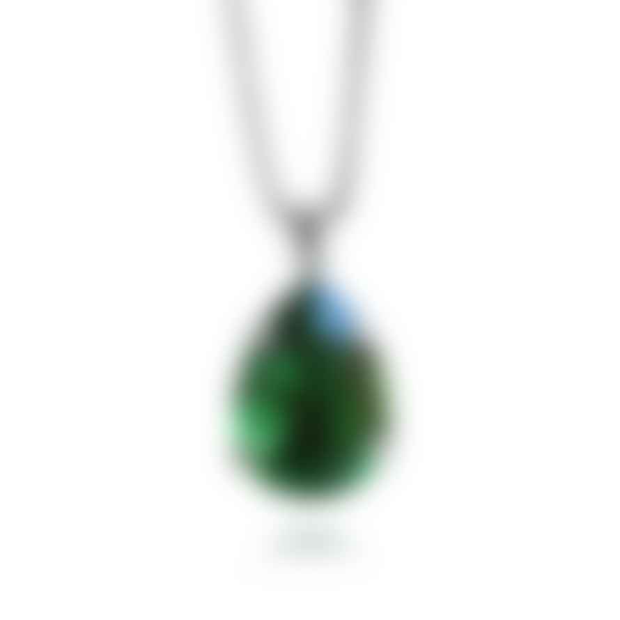 Caroline Svedbom Mini Drop Necklace Dark Green