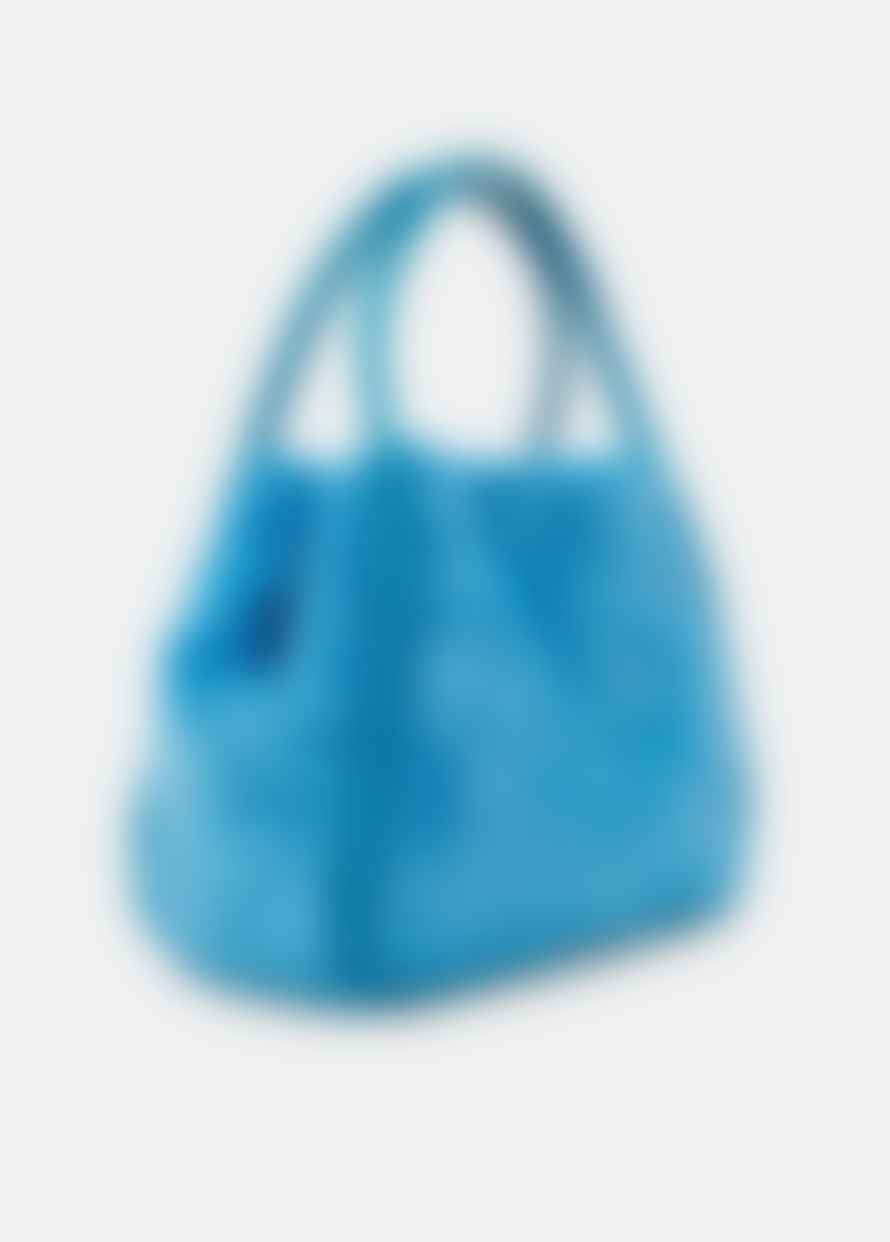 Essentiel Antwerp Blue Alma Faux Fur Shopper Bag
