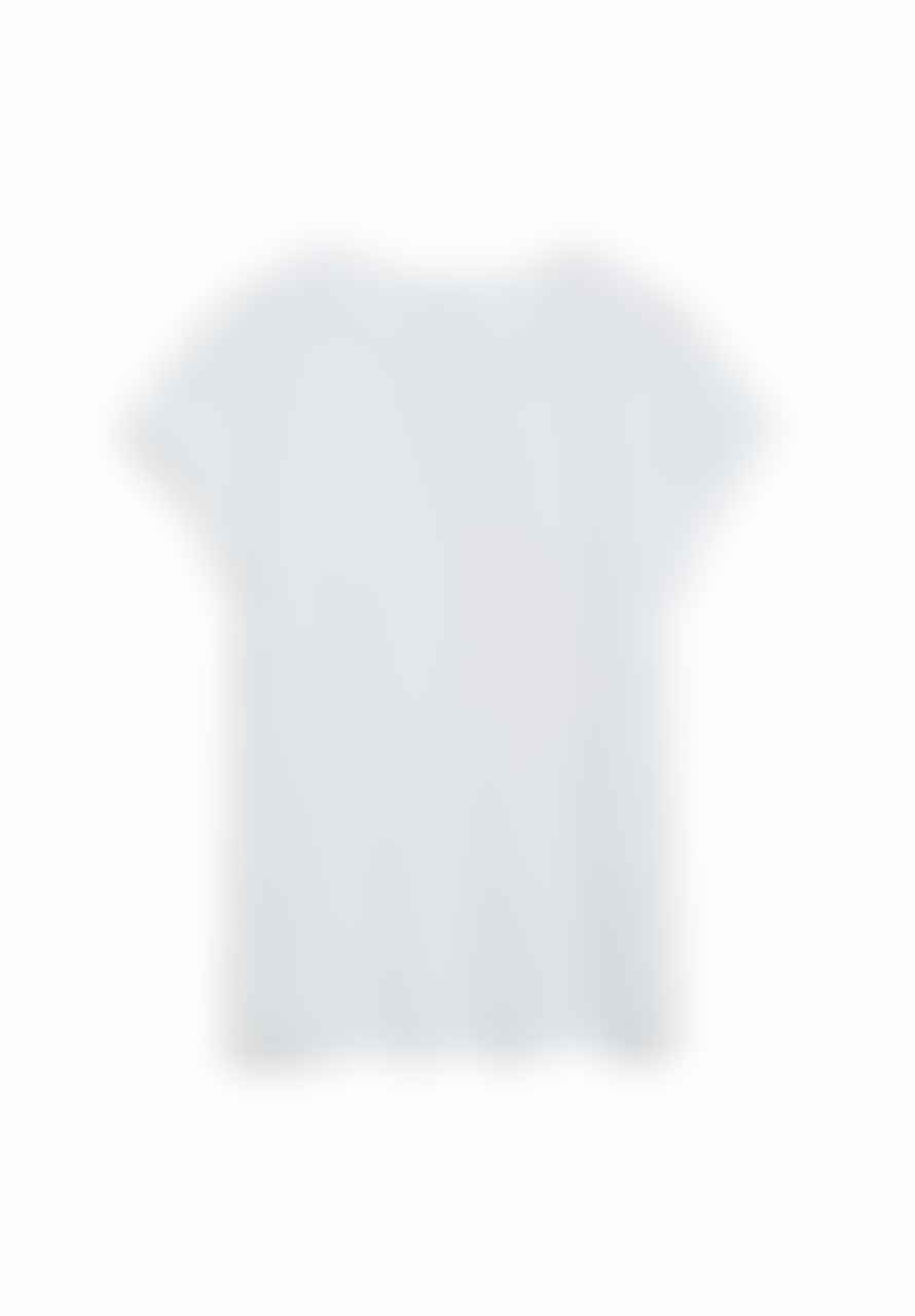 Armedangels T Shirt Blanc Uni En Coton Bio Idaa White