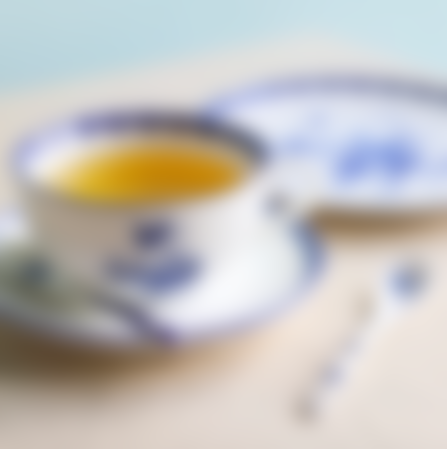 &klevering Set Of Six China Delftware Tea Spoons