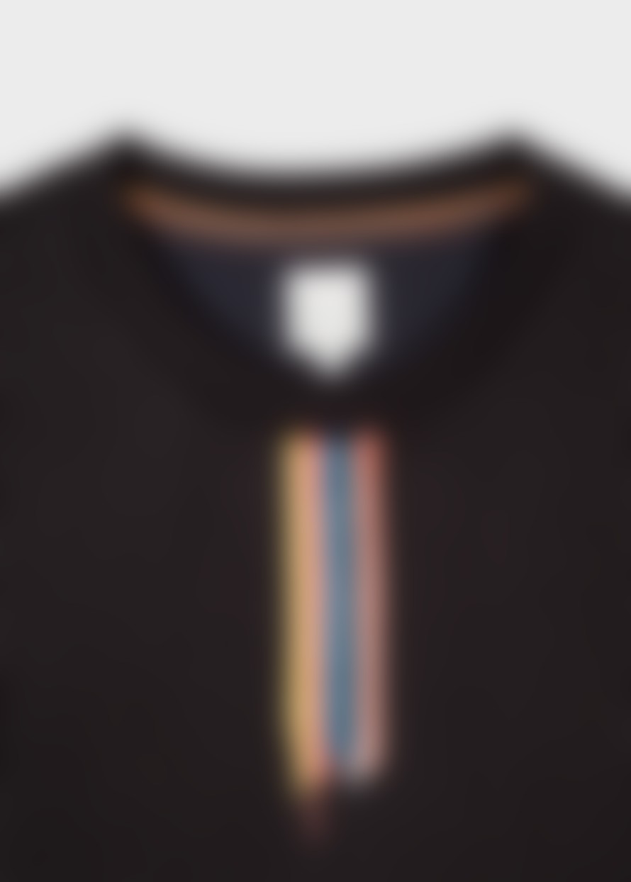 Paul Smih Black 'Painted Stripe' Cotton Sweatshirt
