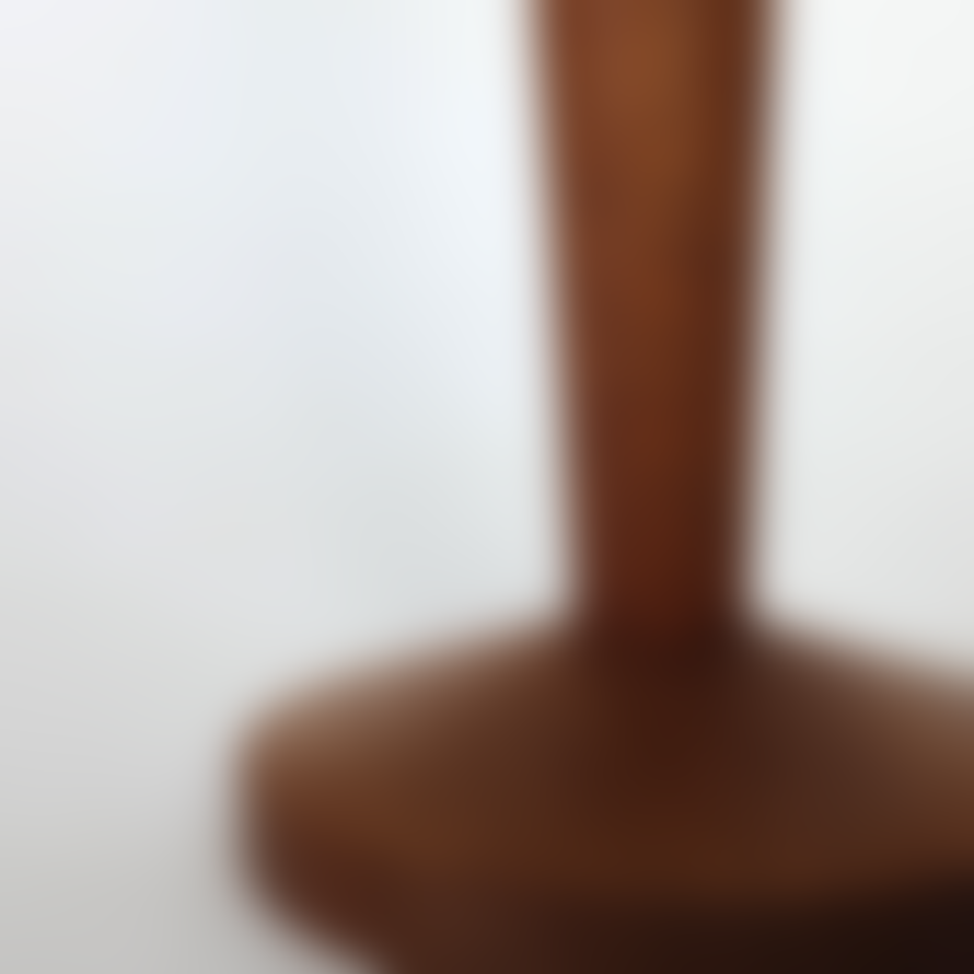 Claire Cartwright Wick Large Lamp Base in Utile Wood