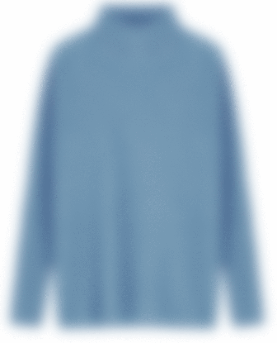 Absolut Cashmere Clara Blue Rollneck Knit Pullover