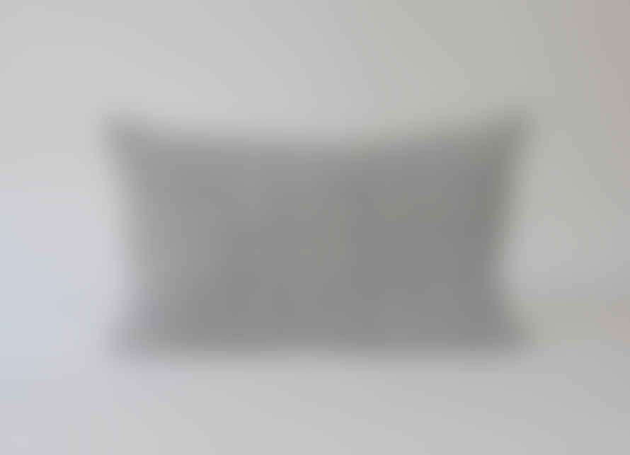 Indigo & Wills Stonewashed Blue Morocco Design Linen Cushions