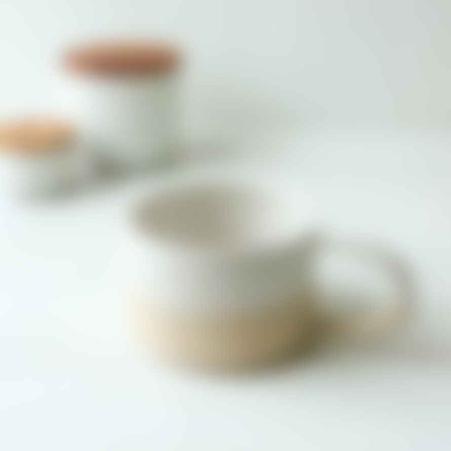 At Claires House Handmade Ceramic Mug White Dip