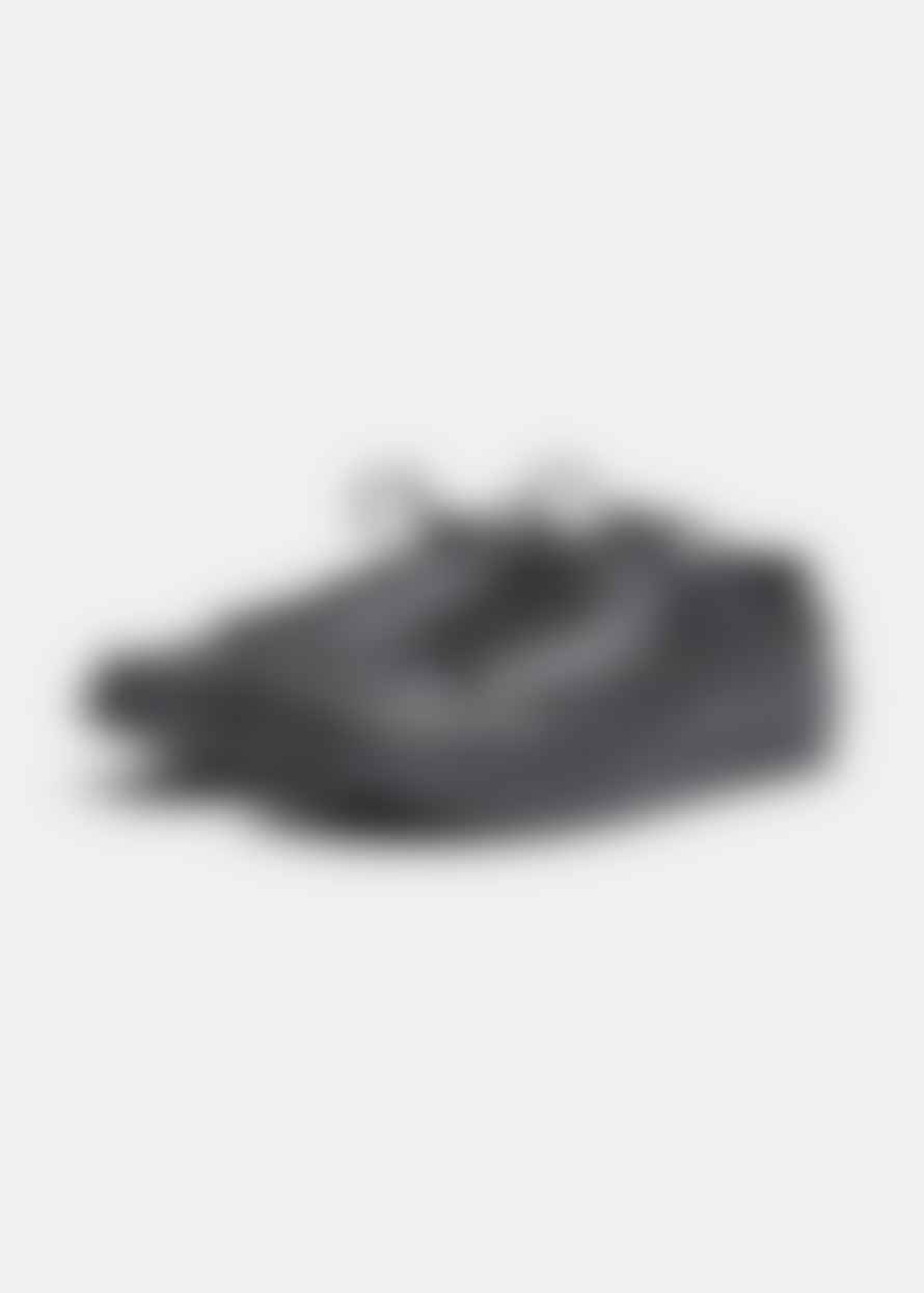 Yogi Footwear  Finn Leather Shoe On Negative Heel Black