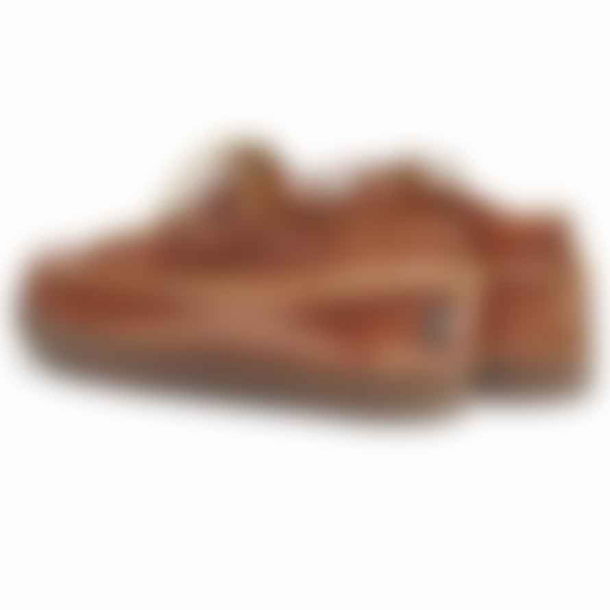 Yogi Footwear  Finn Leather Shoe On Negative Heel Apricot