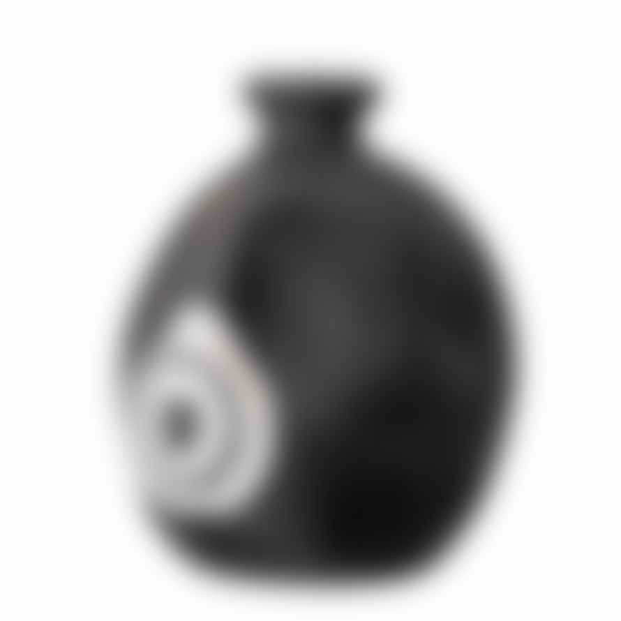 Bloomingville Black Terracotta Mika Deco Vase