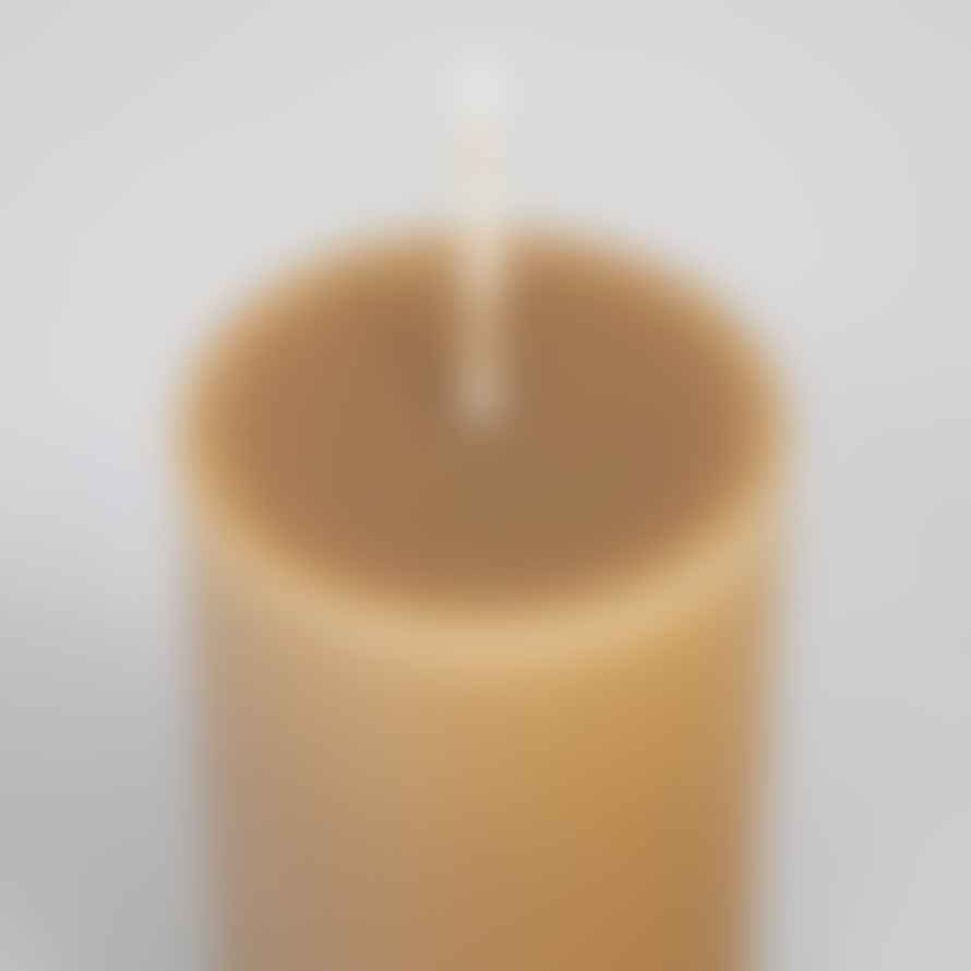 Ib Laursen Tall Pillar Candle in Golden Brown (Pack of 2)