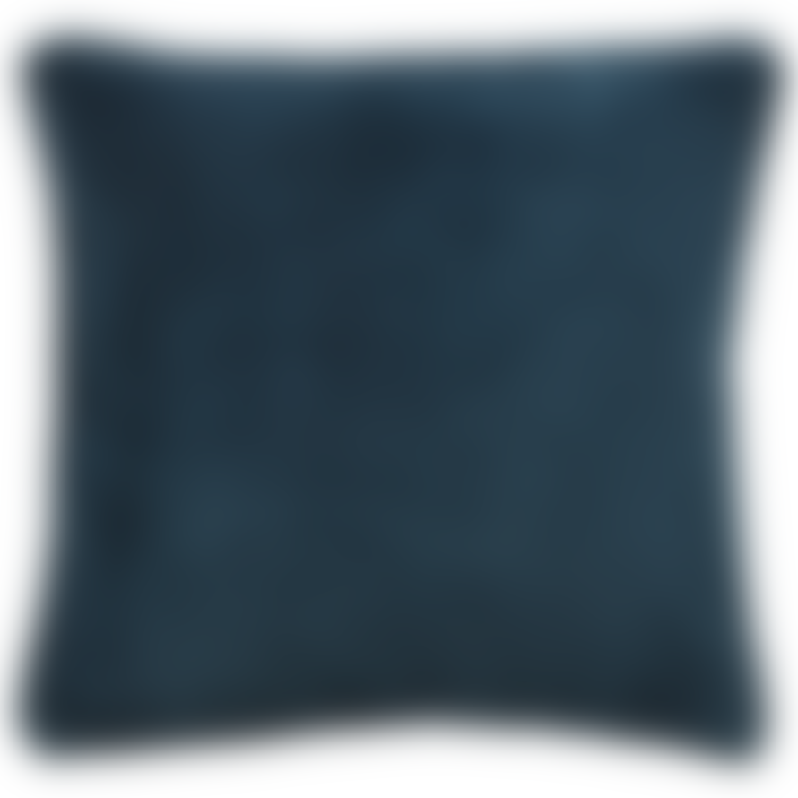 Bungalow DK Velvet & Down Cushion 50x50cm - Navy