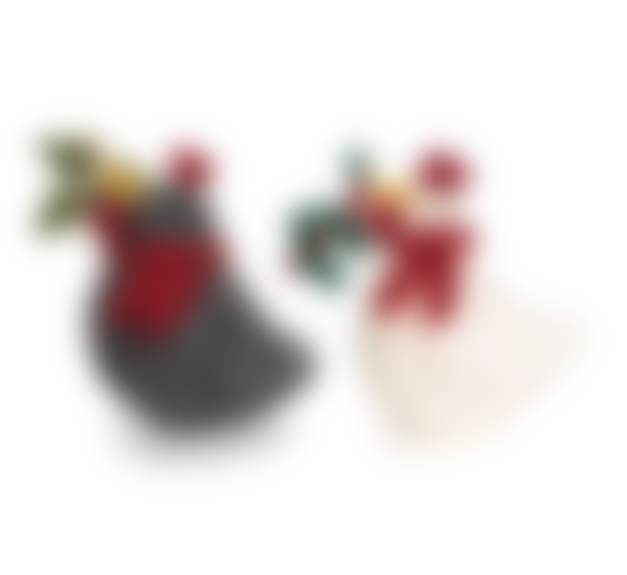 Amica Accessories Chicken with Mistletoe Felt Decoration