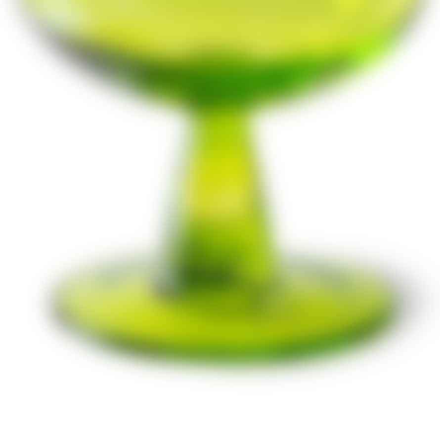 HK Living Emeralds Wine Glass Low Lime Green