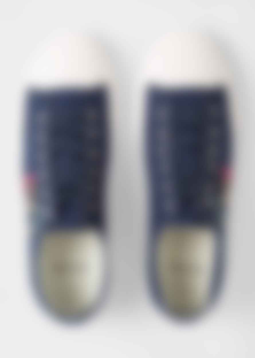 Paul Smith Navy Kinsey Canvas Trainers