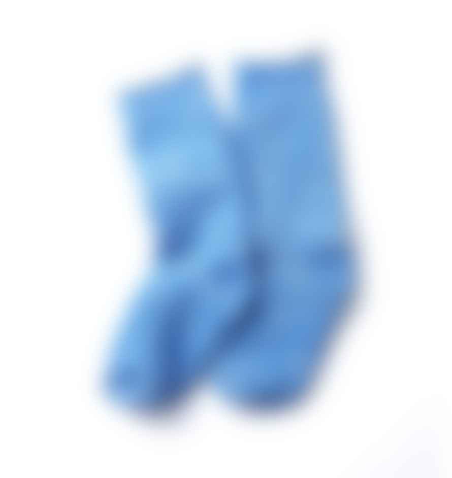 RoToTo Double Face Merino Socks Blue