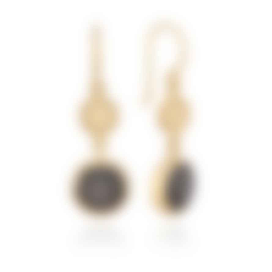 Anna Beck Grey Sapphire Double Drop Earrings