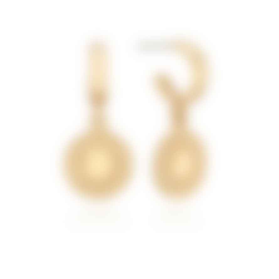Anna Beck Dotted And Smooth Charm Hoop Earrings