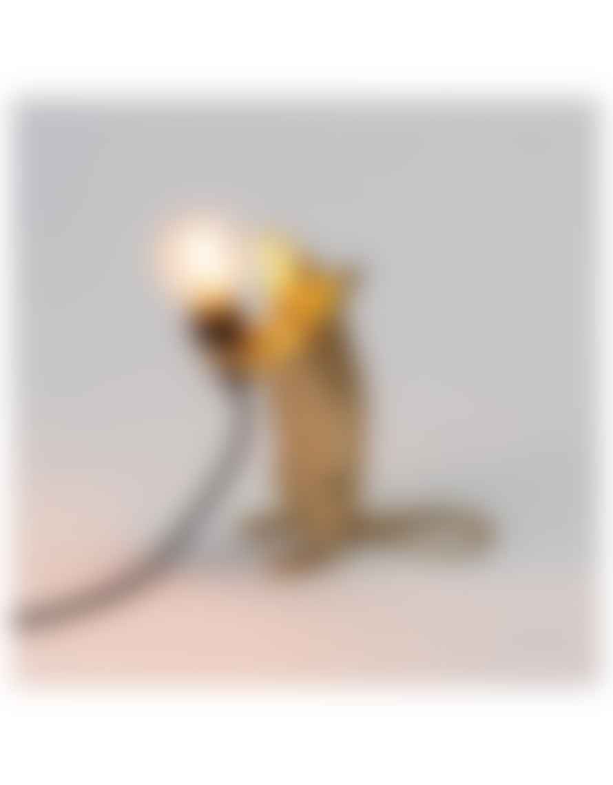 Seletti Gold Step Mouse Lamp