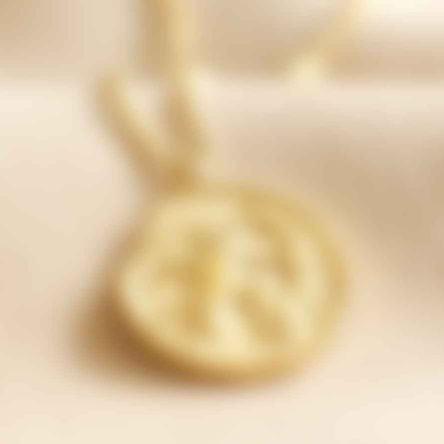 Lisa Angel Zodiac Gold Sagittarius Coin Pendant Necklace