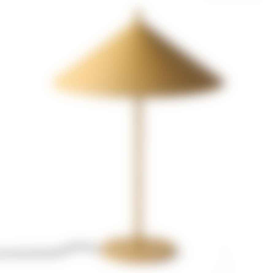 HKliving Metal Triangle Table Lamp Matt Ochre