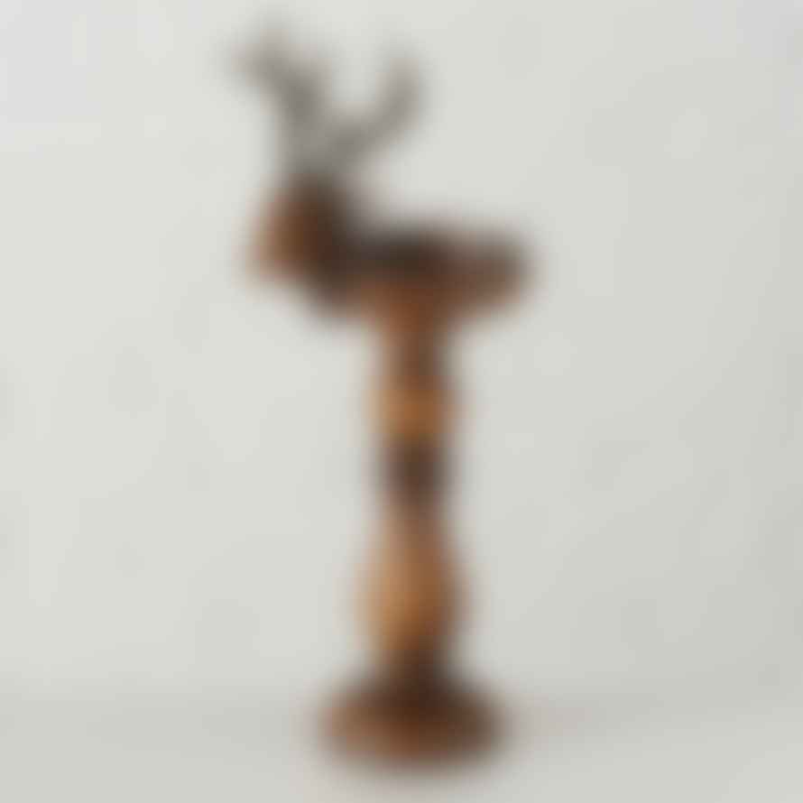 &Quirky Deer Candle Holder Tall